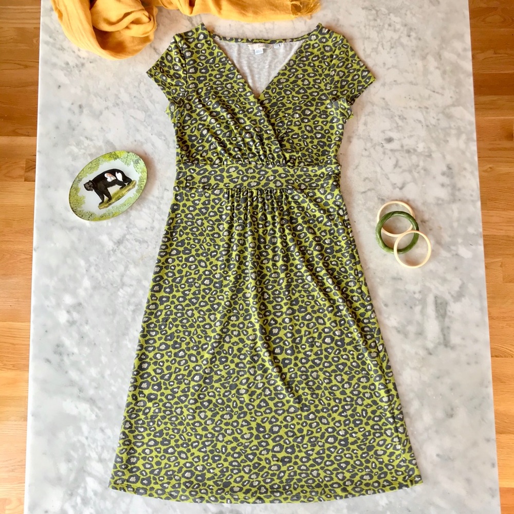 Boden | Animal Print Jersey Dress